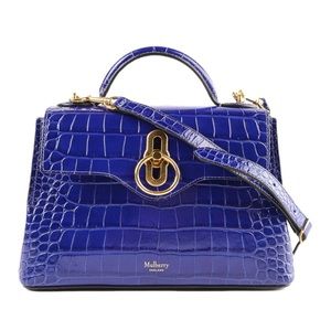 Mulberry Bags Like New Authentic Mulberry Seaton Mini Blue Crocodile Poshmark